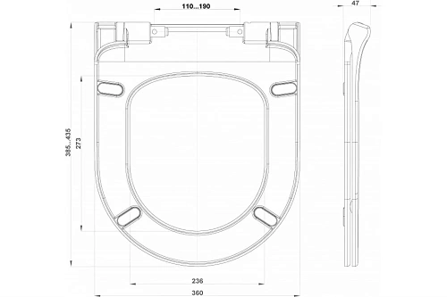Крышка-сиденье BERGES Okus Slim SO 019603 Крышка-сиденье BERGES Okus Slim SO 019603