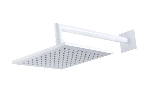 Верхний душ CEZARES PORTA-TDDQ-BIO квадратный 200x200мм с держателем 350 мм белый матовый Верхний душ CEZARES PORTA-TDDQ-BIO квадратный 200x200мм с держателем 350 мм белый матовый