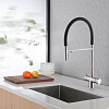 Смеситель для кухни ABBER Wasser Kreis AF81141 с подключением фильтра и выдвижной лейкой, хром Смеситель для кухни ABBER Wasser Kreis AF81141 с подключением фильтра и выдвижной лейкой, хром