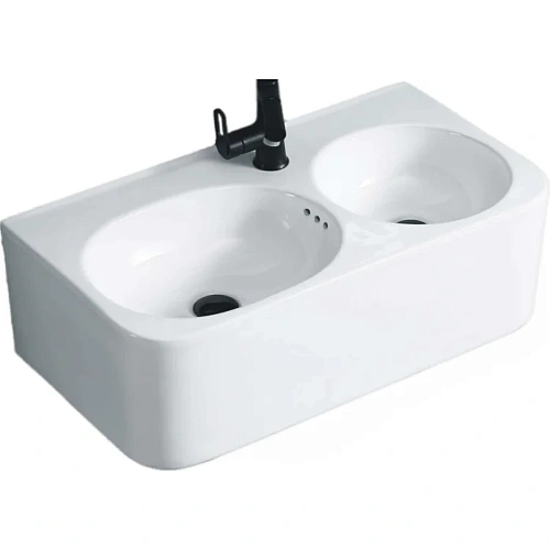 Раковина Ceruttispa Double BRENTA СТ9699 750х400х300 двойная подвесная Раковина Ceruttispa Double BRENTA СТ9699 750х400х300 двойная подвесная