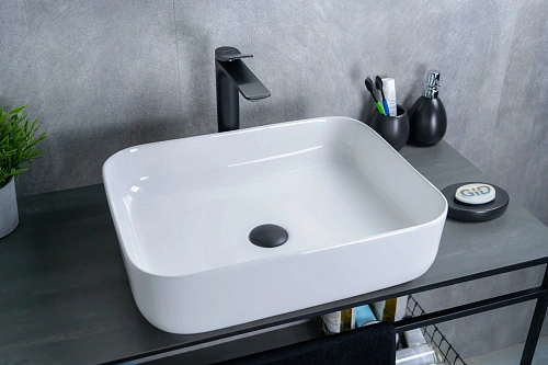 Раковина Gid D1304 51197 накладная белая 50x39x13 Раковина Gid D1304 51197 накладная белая 50x39x13