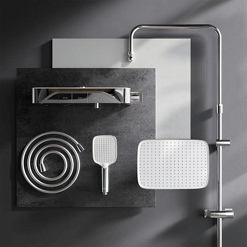 Душевая система AM.PM Func F078F200 с термостом хром Душевая система AM.PM Func F078F200 с термостом хром