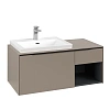 Тумба под раковину Villeroy &amp; Boch Subway 3.0 с подсветкой Taupe / Taupe C572L1VM