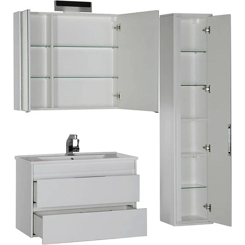 Комплект мебели Aquanet Тулон 85 белый 00183627 Комплект мебели Aquanet Тулон 85 белый 00183627