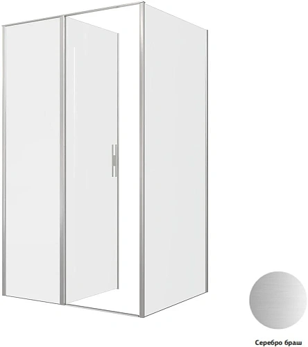 Душевой уголок Allen Brau Priority 120x100 3.31032.BA + 3.31047.BA серебро браш Душевой уголок Allen Brau Priority 120x100 3.31032.BA + 3.31047.BA серебро браш