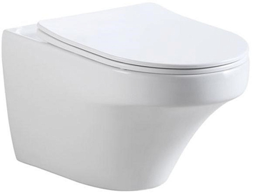 Унитаз подвесной Vincea Edge VT1-27 белый, ультратонкое сиденье soft-close Унитаз подвесной Vincea Edge VT1-27 белый, ультратонкое сиденье soft-close