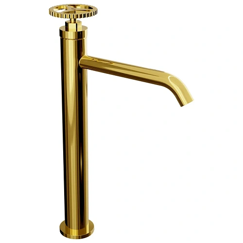 Смеситель для раковины Remer Chrono CH11LXLDO, золото глянцевое Смеситель для раковины Remer Chrono CH11LXLDO, золото глянцевое