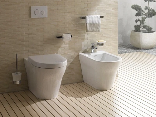 Унитаз приставной Toto MH series CW163Y#XW без сиденья Tornado Flush, CeFiONtect, цвет: белый Унитаз приставной Toto MH series CW163Y#XW без сиденья Tornado Flush, CeFiONtect, цвет: белый