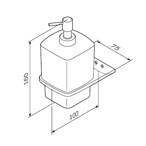 Дозатор жидкого мыла AM.PM Inspire V2.0 A50A36922, стеклянный, черный Дозатор жидкого мыла AM.PM Inspire V2.0 A50A36922, стеклянный, черный