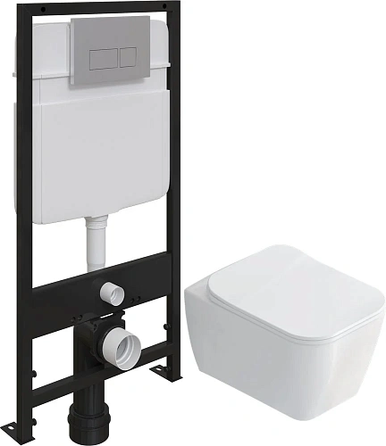 Комплект Унитаз подвесной STWORKI Монтре SETK3204-2616 безободковый, с микролифтом + Система инсталл 559949 Комплект Унитаз подвесной STWORKI Монтре SETK3204-2616 безободковый, с микролифтом + Система инсталл 559949