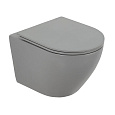 Унитаз подвесной BelBagno COLORATO BB062CHR-GR/BB062SC-GR безободковый с сиденьем Унитаз подвесной BelBagno COLORATO BB062CHR-GR/BB062SC-GR безободковый с сиденьем