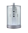 Душевая кабина Taliente с гидромассажем, 90x90x220см, четверть круга, профиль белый, прозрозрачное с TA-99CW Душевая кабина Taliente с гидромассажем, 90x90x220см, четверть круга, профиль белый, прозрозрачное с TA-99CW