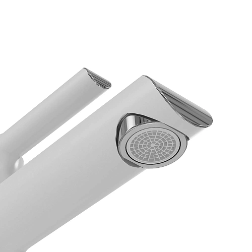 Смеситель для раковины GROSSMAN Alba 510.K35.06.100/000 хром с белым Смеситель для раковины GROSSMAN Alba 510.K35.06.100/000 хром с белым