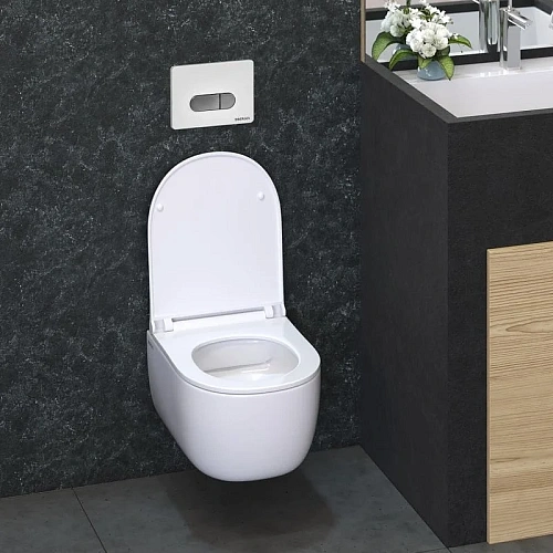 Инсталляция для унитаза BERGES NOVUM с кнопкой смыва, D7, белая/кнопка хром 040237 Инсталляция для унитаза BERGES NOVUM с кнопкой смыва, D7, белая/кнопка хром 040237