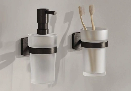 Дозатор жидкого мыла Kludi VELA S 2597639 черный матовый Дозатор жидкого мыла Kludi VELA S 2597639 черный матовый