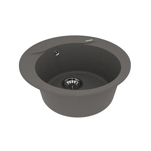 Кухонная мойка Lemark SULA 500 врезная из кварцгранита, серый шелк 9910005 Кухонная мойка Lemark SULA 500 врезная из кварцгранита, серый шелк 9910005