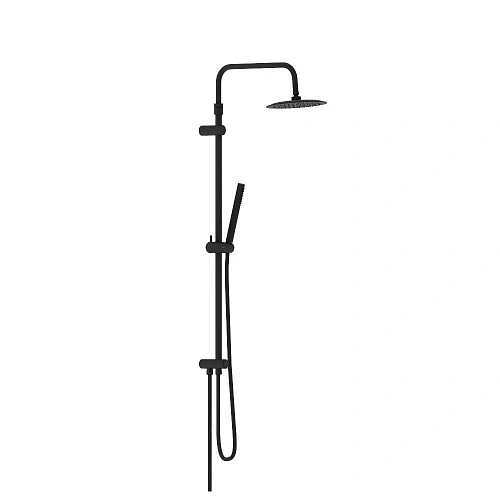 Душевая система Damixa Scandinavian Pure 936000300 верхний душ 250 мм, штанга 1050-1450, черны Душевая система Damixa Scandinavian Pure 936000300 верхний душ 250 мм, штанга 1050-1450, черны