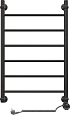 Полотенцесушитель электрический EWRIKA Сафо P 80х50 R, черный матовый 462090 Полотенцесушитель электрический EWRIKA Сафо P 80х50 R, черный матовый 462090