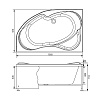 Экран для ванны фронтальный Aquanet Capri 160 R черная 00176557 Экран для ванны фронтальный Aquanet Capri 160 R черная 00176557