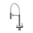 Детальная картинка товара «смеситель для кухни omoikiri kanto-bn-wh 4994298»