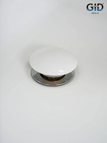 Донный клапан Gid без перелива Wh100 71101K белый 7x7x10 Донный клапан Gid без перелива Wh100 71101K белый 7x7x10