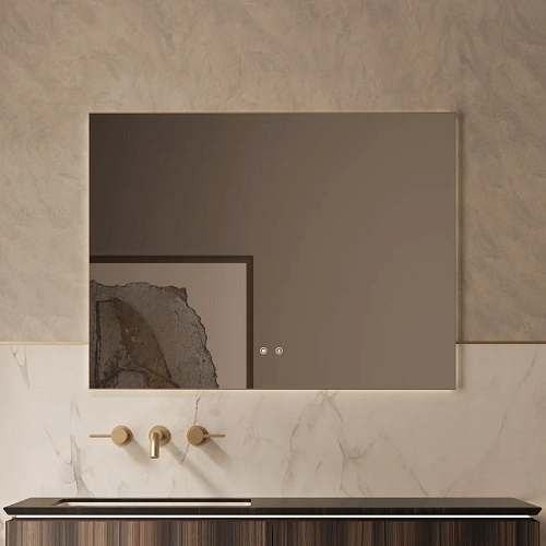 Зеркало Vincea LED VLM-4F100BG-2 1000х800 сенсорное, антизапотевание, брашированное золото Зеркало Vincea LED VLM-4F100BG-2 1000х800 сенсорное, антизапотевание, брашированное золото