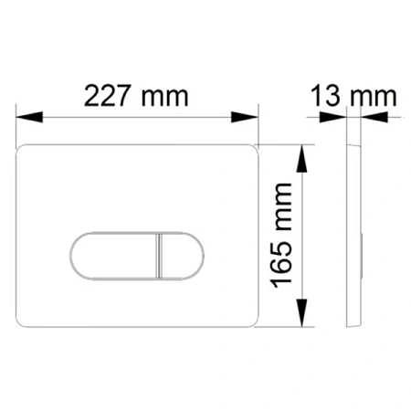 Клавиша смыва BERGES NOVUM D7 040037 Клавиша смыва BERGES NOVUM D7 040037