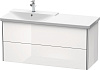 Картинка анонса товара «тумба под раковину duravit xsquare xs418602222 подвесная 121 см белая глянцевый»