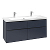 Картинка анонса товара «тумба под раковину villeroy &amp; boch subway 3.0 marine blue / marine blue c60201vq»