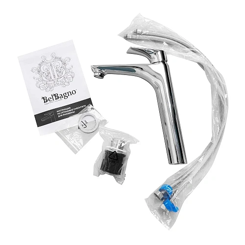 Смеситель для раковины BelBagno MARINO-LMC-CRM-W0 хром Смеситель для раковины BelBagno MARINO-LMC-CRM-W0 хром