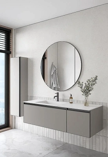 Тумба под раковину Armadi Art QUATRO 2 140см (100+40) LUNA профиль ANTHRACITE 790-M2-140-L-A Тумба под раковину Armadi Art QUATRO 2 140см (100+40) LUNA профиль ANTHRACITE 790-M2-140-L-A