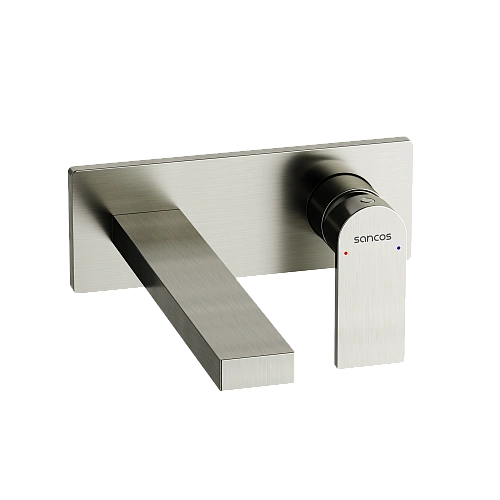 Смеситель для раковины SANCOS Studio SC9017BN c внутренней частью, брашированный никель Смеситель для раковины SANCOS Studio SC9017BN c внутренней частью, брашированный никель