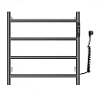 Полотенцесушитель электрический Wonzon & Woghand темный графит (WW-AL404-GM) Полотенцесушитель электрический Wonzon & Woghand темный графит (WW-AL404-GM)