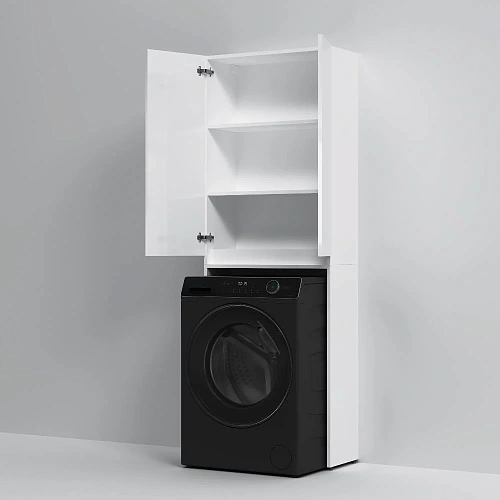 Шкаф AM.PM X-Joy M85CSX0652WG1 над стир.машиной с дверями, узкий, 65 см, белый Шкаф AM.PM X-Joy M85CSX0652WG1 над стир.машиной с дверями, узкий, 65 см, белый