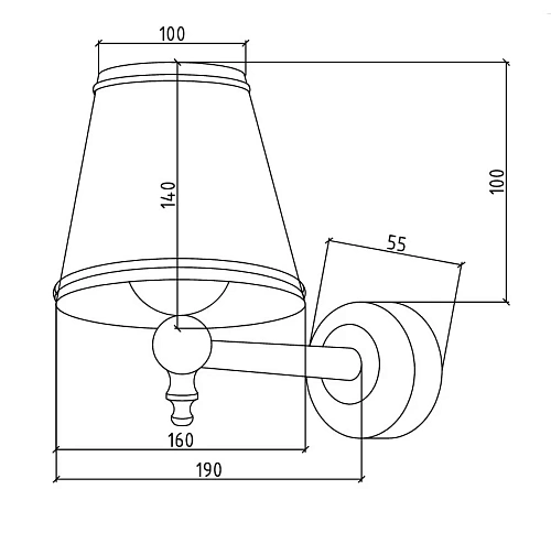 Светильник Boheme золото 754 Светильник Boheme золото 754