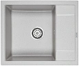 Кухонная мойка Paulmark OPTIMUM PM216050-GR серый 600х500 мм Кухонная мойка Paulmark OPTIMUM PM216050-GR серый 600х500 мм