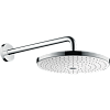 Картинка анонса товара «верхний душ hansgrohe raindance select s 300 2jet с держателем 390 мм, белый/хром 27378400»