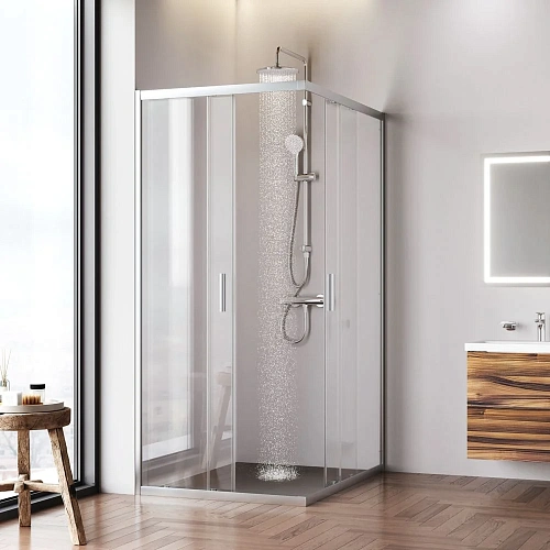 Душевой уголок AM.PM Gem W90G-403-120290-MT 120x90 хром матовый, стекло прозрачное Душевой уголок AM.PM Gem W90G-403-120290-MT 120x90 хром матовый, стекло прозрачное