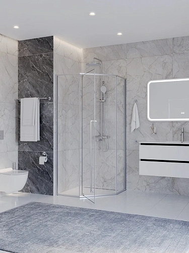 Душевой уголок CEZARES PLANE-P-1-90-C-CR 90x90 см Душевой уголок CEZARES PLANE-P-1-90-C-CR 90x90 см