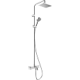 Душевая система Hansgrohe Showerpipe 230 1jet с термостатом для ванны EcoSmart Vernis Shape 26098000 Душевая система Hansgrohe Showerpipe 230 1jet с термостатом для ванны EcoSmart Vernis Shape 26098000