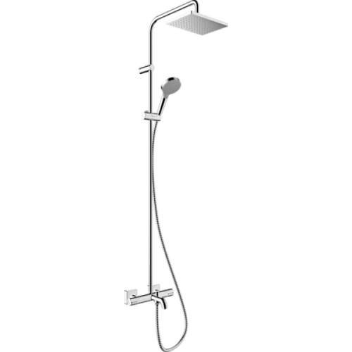 Душевая система Hansgrohe Showerpipe 230 1jet с термостатом для ванны EcoSmart Vernis Shape 26098000 Душевая система Hansgrohe Showerpipe 230 1jet с термостатом для ванны EcoSmart Vernis Shape 26098000