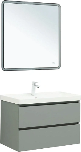 Тумба под раковину Aquanet Вега 2.0 80 мисти грин 00337961 подвесная Тумба под раковину Aquanet Вега 2.0 80 мисти грин 00337961 подвесная