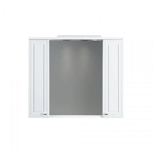 Зеркальный шкаф Damixa Palace One M41MPX0851WG 85 см, с подсветкой, белый Зеркальный шкаф Damixa Palace One M41MPX0851WG 85 см, с подсветкой, белый