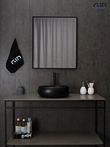 Раковина Gid Bm9030ds 53384 накладная черная матовая 40x30x13.5 Раковина Gid Bm9030ds 53384 накладная черная матовая 40x30x13.5