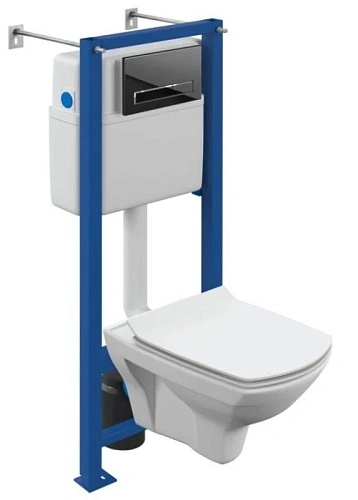 Комплект унитаза Cersanit CARINA XL (A63517) инсталляции VECTOR и клавиши смыва BLICK стекло черный 63517 Комплект унитаза Cersanit CARINA XL (A63517) инсталляции VECTOR и клавиши смыва BLICK стекло черный 63517