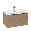 Картинка анонса товара «тумба под раковину villeroy &amp; boch subway 3.0 с подсветкой nordic oak / nordic oak c573l0vj»