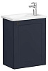 Картинка анонса товара «тумба с раковиной vitra root classic 45 см 68615 матовая темно-синяя, правая»