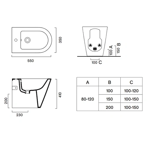 Детальная картинка товара «биде напольное catalano zero 0119551001 55x35 белый глянцевый» Детальная картинка товара «биде напольное catalano zero 0119551001 55x35 белый глянцевый»