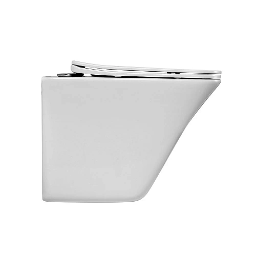 Унитаз подвесной BelBagno MARMI BB052CHR/BB052SC безободковый с сиденьем Унитаз подвесной BelBagno MARMI BB052CHR/BB052SC безободковый с сиденьем