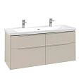 Тумба под раковину Villeroy & Boch Subway 3.0 с подсветкой Cashmere Grey / Cashmere Grey C602L2VN Тумба под раковину Villeroy & Boch Subway 3.0 с подсветкой Cashmere Grey / Cashmere Grey C602L2VN